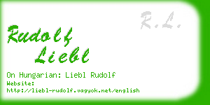 rudolf liebl business card